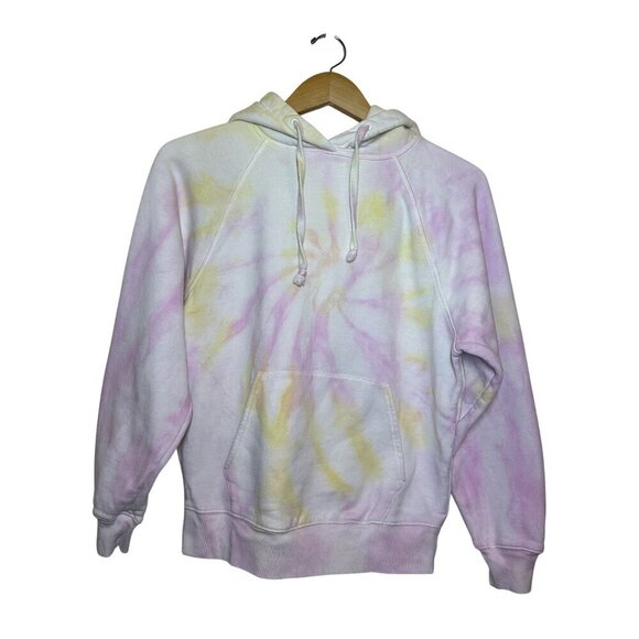 Reformation Tanner Classic Tie Dye Hoodie Womens Size XS Sweatshirt Soft Knit - Picture 2 of 8